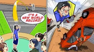 Anton throws a car at a bully to save his friends... [Manga Dub]