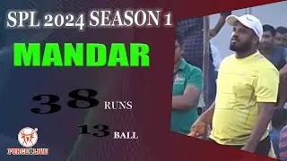 ANIKET 38 RUNS  13 BALL | SPL 2024 SEASON 1 |