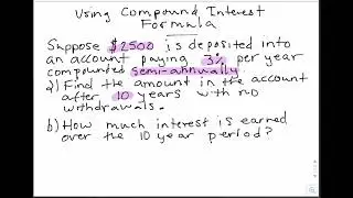 The Compound Interest Formula Explained - College Algebra