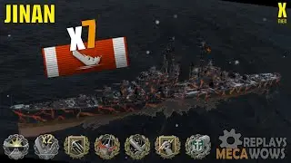 Jinan 7 Kills & 271k Damage | World of Warships Gameplay