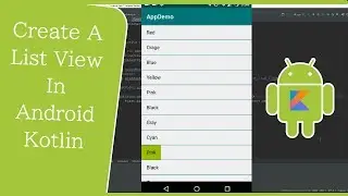 android kotlin tutorial: how to Create a ListView with simple step in android kotlin 2019