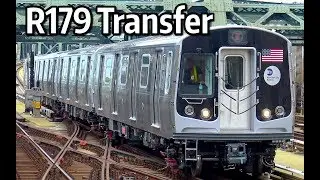 ⁴ᴷ R179 Subway Cars 3114-3117 being transferred from East NY Yard to Coney Island Yard