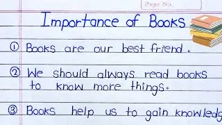 10 lines Essay on Importance of Books in English | 10 lines on Importance of Books