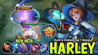 21 Kills 100% Brutal DMG!! Harley New Build Unli CD and Best Emblem - Build Top 1 Global Harley