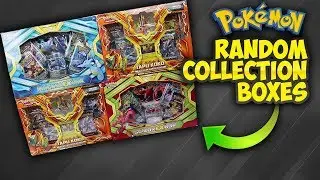 Opening 4 RANDOM Pokemon Card Collection Boxes!
