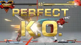 Platinum Perfect KO Nash vs Zangief Street Fighter 5 Road to Grand Master Red Ranger Skin Mod