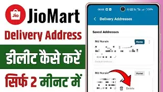 How to delete address in jiomart app || Jiomart se address kaise delete kare
