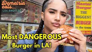 I Tried the Most Dangerous Burger in Los Angeles! (Master Burger Review) | Demetria Eats