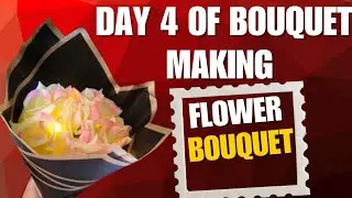 Let&rsquo;s make a beautiful flower bouquet stepbystep.how to make a simple and beautiful flower bouquet. 