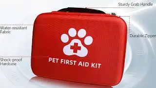 🩹🐶🐱 Emergency Care On-the-Go! First Aid Kit for Dogs & Cats | 25-Piece Travel Safety Kit
