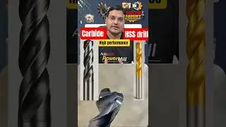Carbide drill vs HSS drill - best performance drill - carbide drill #cnctooling #sigmayouthengineers