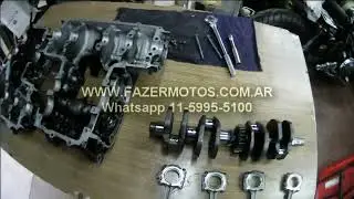 Fabricación metales de biela y bancada con repaso de un calizua Kawasaki KZ 650