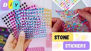 How to make stone stickers at your home / DIY stone stickers /Easy Homemade Craft💞✨