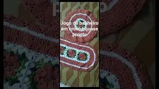 #aprendendocroche Jogo de banheiro em croch&ecirc;