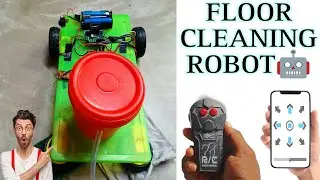 How To Make Floor Cleaning Robot || Floor Cleaning Robot