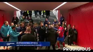 Atletico Madrid Tunnel Fight With Manchester City Players