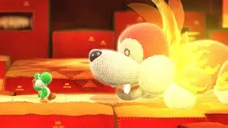 Yoshi's Woolly World - 100% Walkthrough - World 2 (All Smiley Flowers & Wonder Wools)
