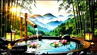 Relaxing Piano Music 🌿 Sleep Music, Calming Music, Meditation Music and Water Nature Sounds, Bamboo