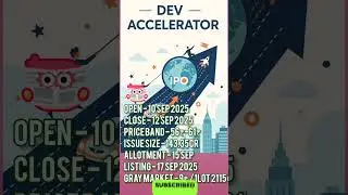 Dev accelerator ipo review| Dev accelerator ipo today gmp| dev accelerator ipo allotment status #ipo