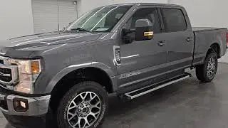 2022 FORD F250 LARIAT FX4 DIESEL CARBONIZED GRAY 4K WALKAROUND 15978Z