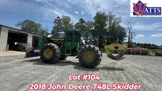 Lot 104  2018 John Deere 748L Skidder