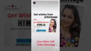 Wishes from Bigboss Fame Himaja on Live Video Call