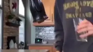 Me setting down a drink for 2 seconds