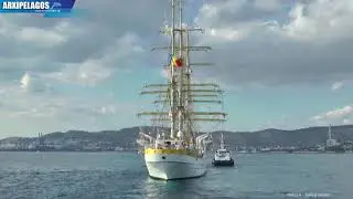 MIRCEA - Sailing Vessel (Training Ship) arrival at Piraeus Port