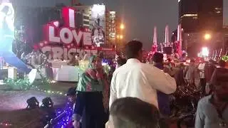 PSL  decorations in  Karachi mega Event