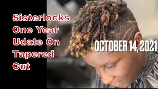 12 Months #Sisterlocks Update 553 #Tapered Cut #HairForTheJourney #Microlocs