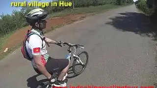 Vietnam cycling in rural village | Cycling rural village in Hue | Cycling Hue to Nha trang