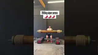 Europe's Strongest Man's MONSTER 200kg Viper Press 🐍