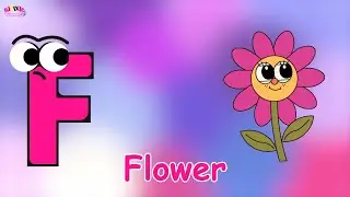 Letter F Phonics Song | F is for Frog , Fish , Fox , Flower | ABC Song for Kids