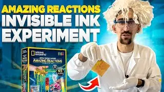 National Geographic Amazing Reactions - Invisible Ink Secret Message Chemistry Experiments