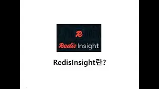 레디스인사이트(RedisInsight)란 무엇인가?
