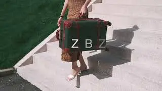 Military Green Vintage Luggage 🧳✨ | NZBZ Retro Zipper Suitcase for Adventurous Travelers