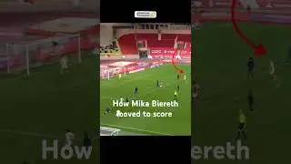 How Mika Biereth moved to score #mikabiereth #biereth #monaco #asmonaco #arsenal #england