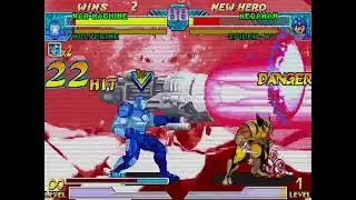 Marvel vs. Capcom - Gold War Machine, Wolverine vs. Megaman, Spiderman