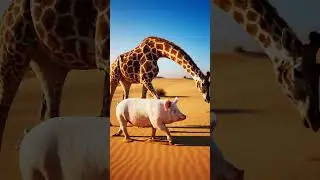 Pigs and Giraffes Accidentally Become Friends