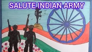 Indian Army Drawing 🇮🇳 | Republic Day & Independence Day Special | Deshbhakti Art