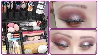 pink glam cat smokey eyes makeup tutorial/best makeup transformation/easy 5 minute spring eye makeup