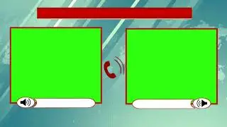 two window green screen voice call #greenscreen #news #tamplatevideo #frame audio call no copyright