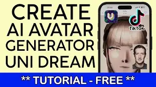 How to Create AI Avatar Video for TIktok & Instagram | AI Art Generator Uni Dream FREE 2022