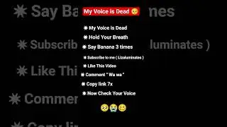 My Voice is Dead 😭 #share #robot #game #voice #support #fun #art #shorts