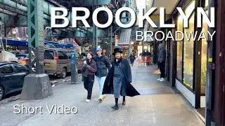 NEW YORK CITY Walking Tour [4K] BROOKLYN - BROADWAY (Short Video)