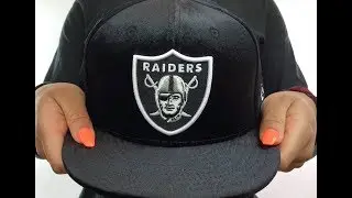 Raiders 'NFL TEAM-BASIC VELOUR' Black Fitted Hat by New Era