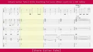 [Share Guitar Tabs] Id Do Anything For Love (Meat Loaf) ver 2 HD 1080p