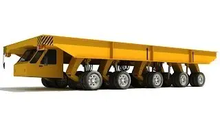 Shipyard Transporter Vehicle 3D Model