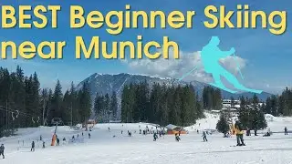 ⛷️ Best Beginner Ski Resort near Munich 🇩🇪 ~&euro;100 for Train, Ski Lift and Rentals 🏔️ Hausberg