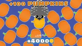GOALING +100 PUMPKINS IN A DAY IN MOPE.IO | SO MANY COINS ?